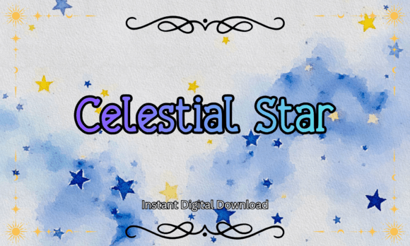 Adding Dreamy Magic to Brand Identity with Celestial Star Typeface