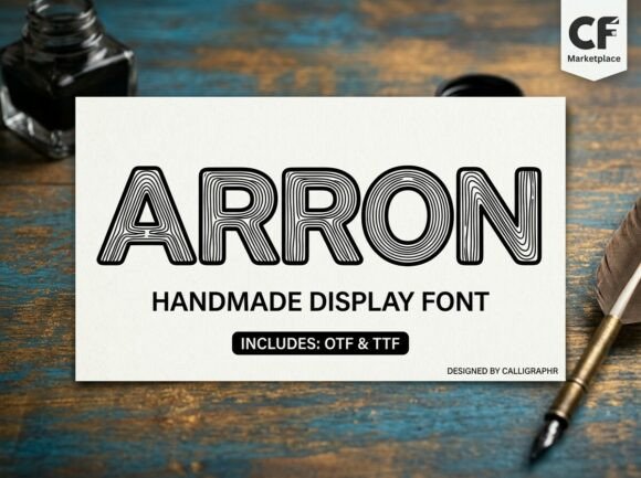 Arron: The Organic Display Typeface for Modern Editorial Design