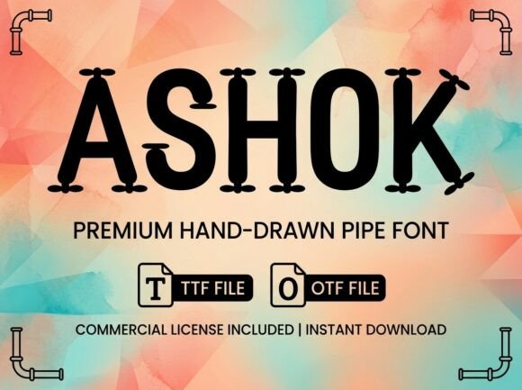 Ashok: The Creative Display Typeface for Bold Brand Identity