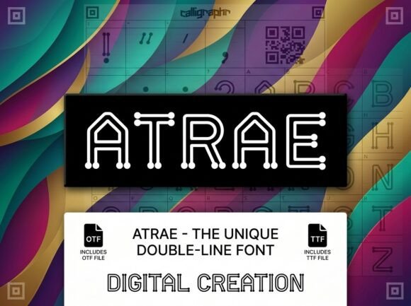 Atrae: The Modern Display Font for Handmade Labels and Crafts