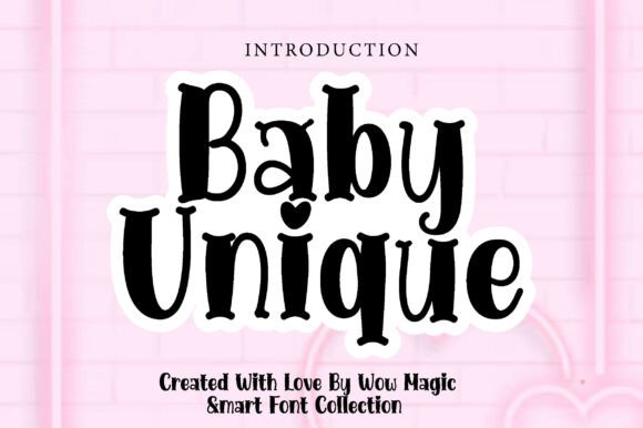 Baby Unique: The Playful Display Font for Modern Web Design