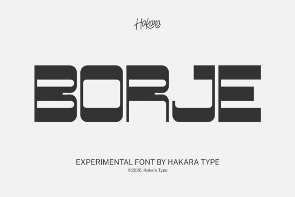 Borje: The Futuristic Display Font for Scroll-Stopping Campaigns