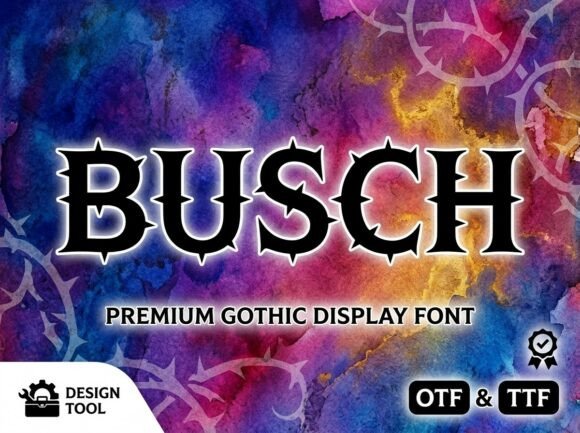 Busch: A Stately Serif for Handmade Creations