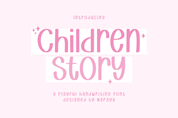 Children Story: The Perfect Handwritten Display Font for Your Crafts