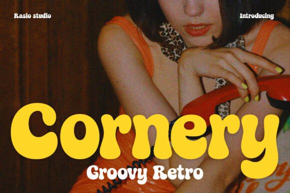 Cornery: The Retro Display Font for Bold Editorial Design
