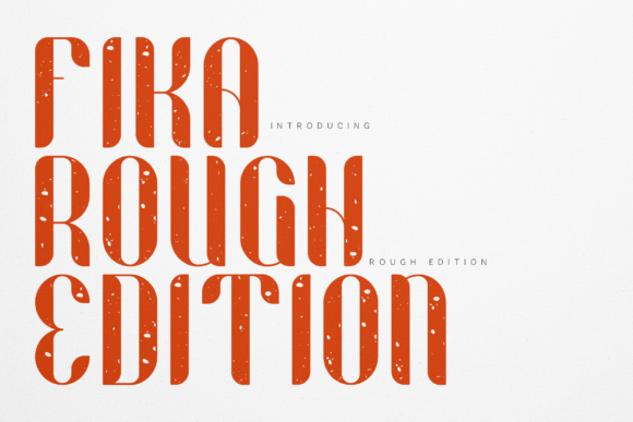 Fika Rough: The Vintage Display Typeface for Authentic Branding
