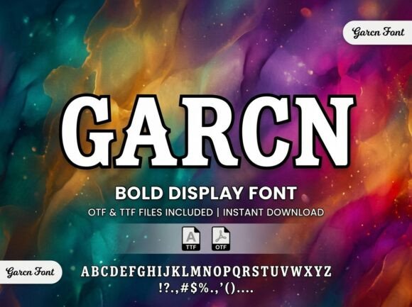 Garcn: The Bold Serif Font That Stops Scrolling