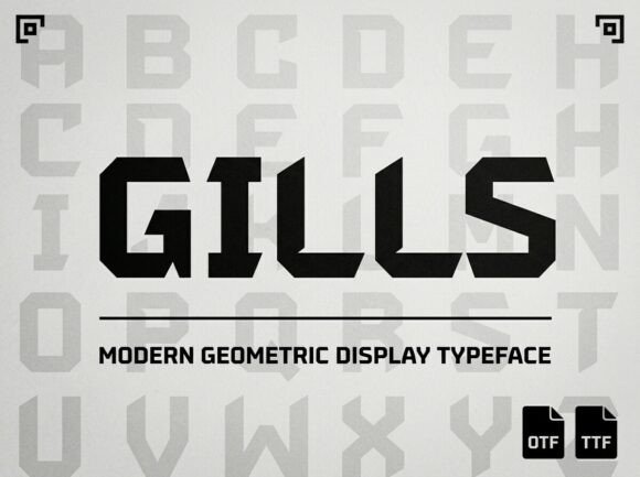 Gills: A Polished Display Font for Brand Identity