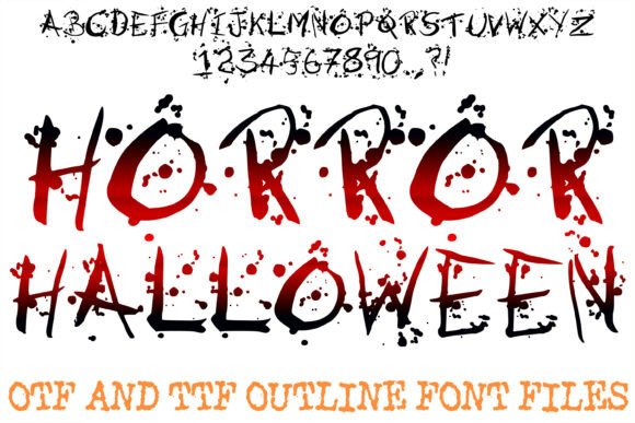 Horror Halloween: A Display Typeface for Spooky Digital Experiences