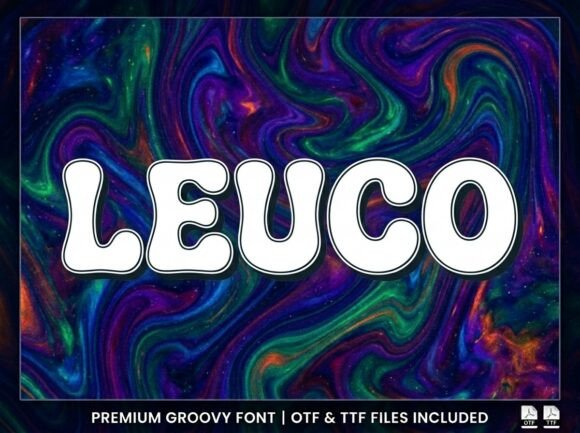 Leuco Display Font for Web Design
