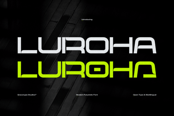Luroha: The High-Octane Display Typeface for Bold Web Design