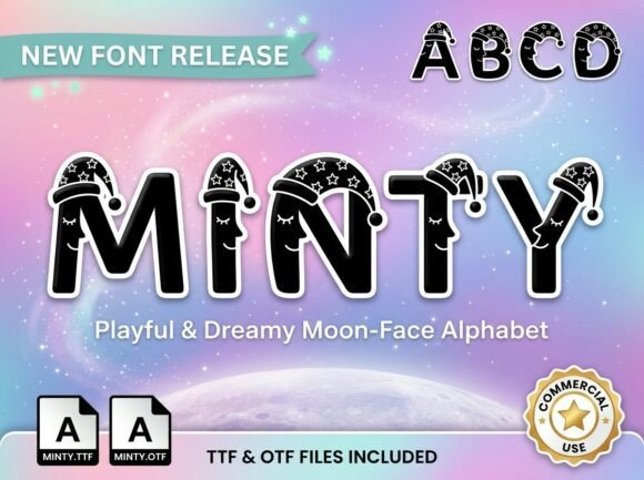 Minty: A Celestial Display Typeface for Modern Web Design