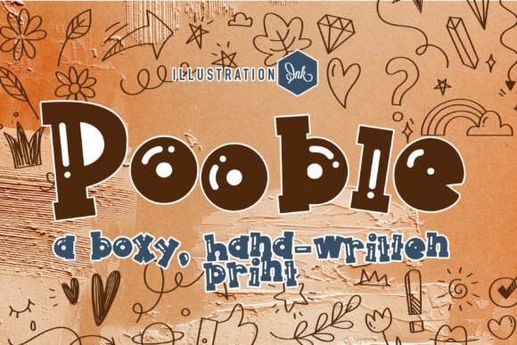 Pooble: The Bubbly Display Typeface for Bold Branding