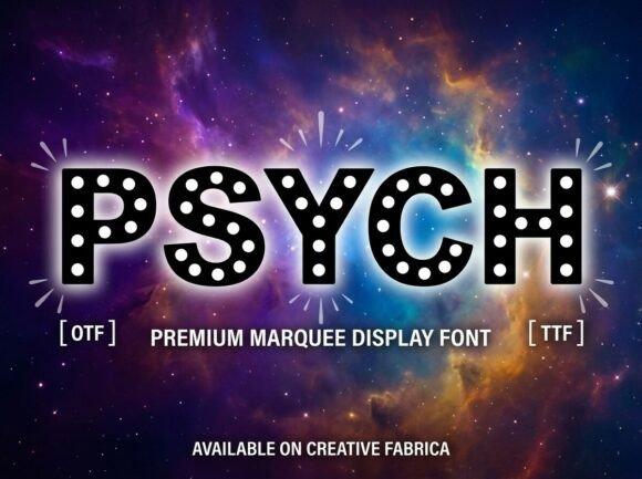 Psych: The Retro Display Typeface for Bold Web Experiences
