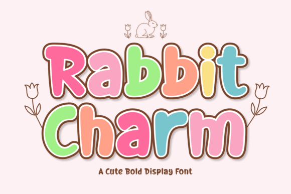Rabbit Charm: A Playful Display Typeface for Modern Editorial Design