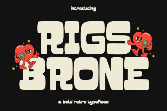 Rigs Brone: A Retro Vintage Font for Bold Brand Identity