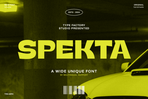 Spekta: A Bold Display Typeface for High-Impact Branding