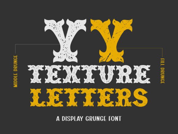 Texture Letters: A Wild Display Typeface for Bold Web Design