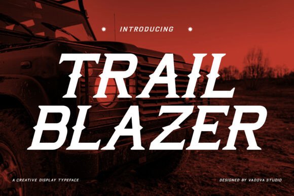 Trail Blazer: A Bold Display Typeface for Adventure Branding