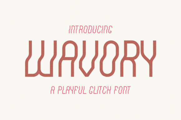 Wavory: The Glitch Typeface That Elevates Editorial Design